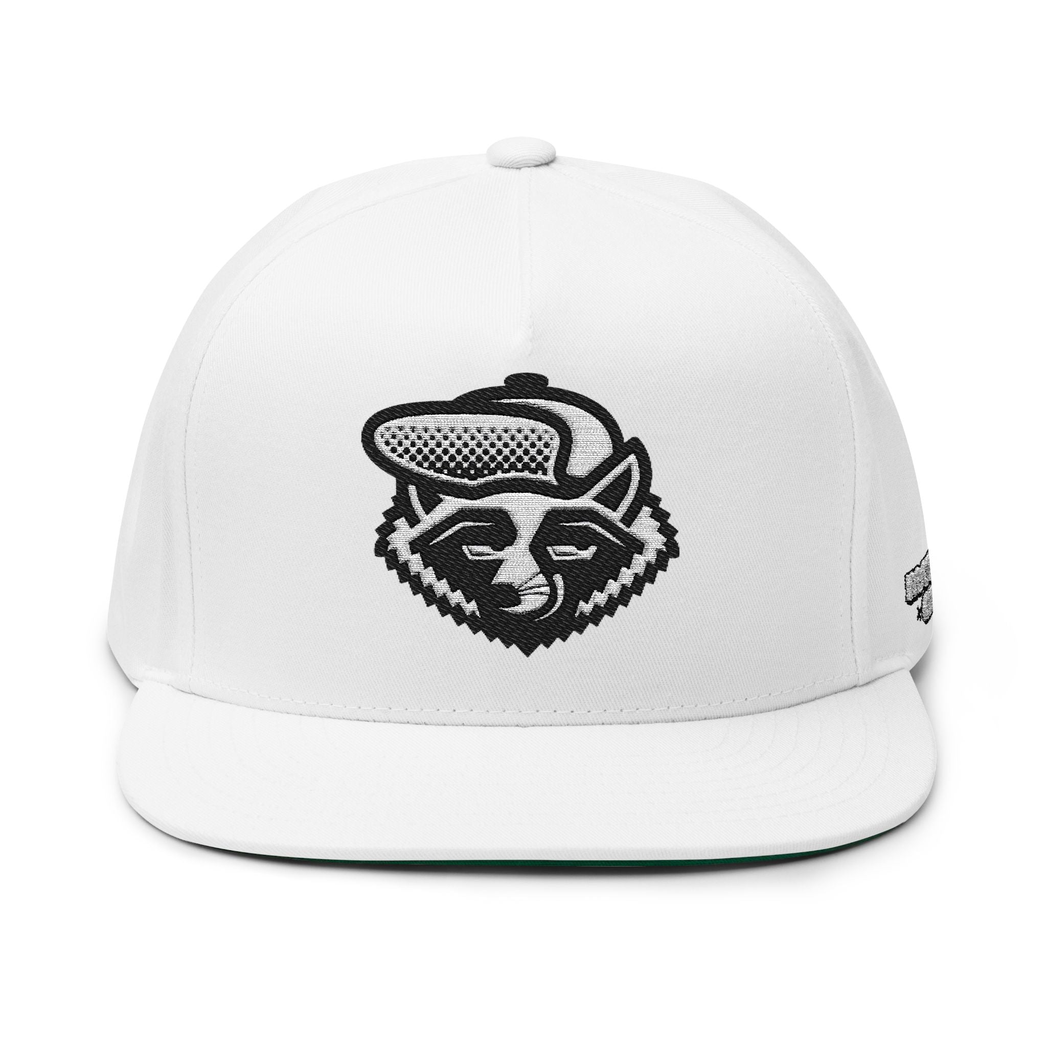 Nocturnal Grow - Trash Panda Snapback Hat in White