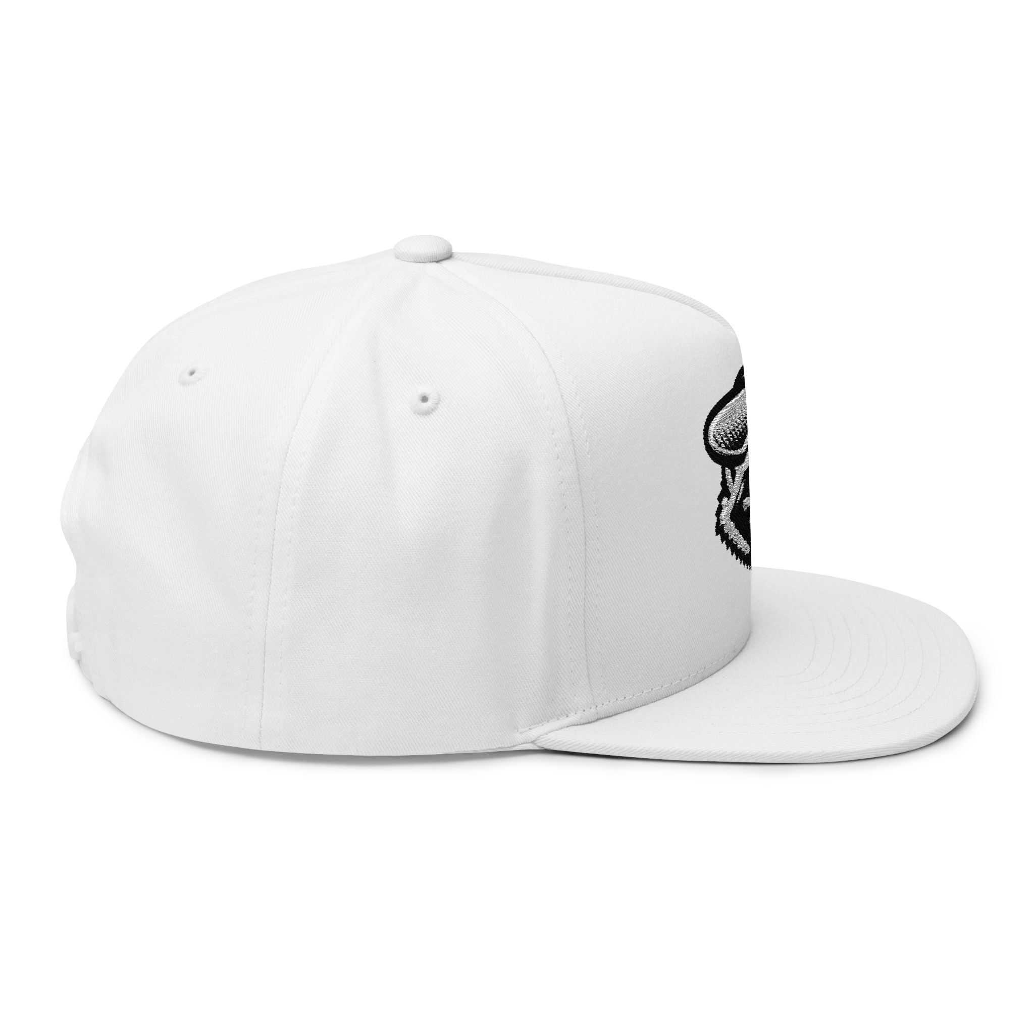 Nocturnal Grow - Trash Panda Snapback Hat in White