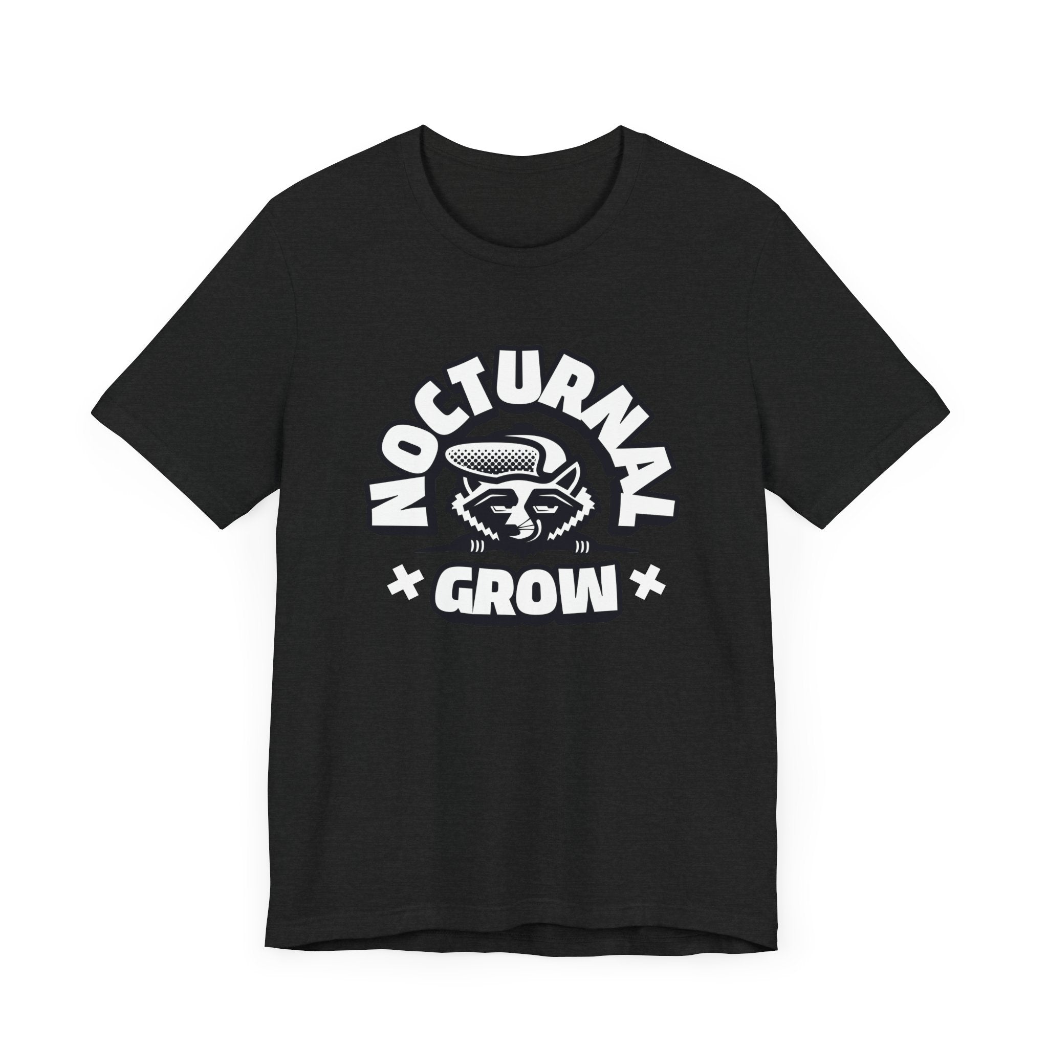 Nocturnal Grow - Crystalberry Tee in Graphite Black
